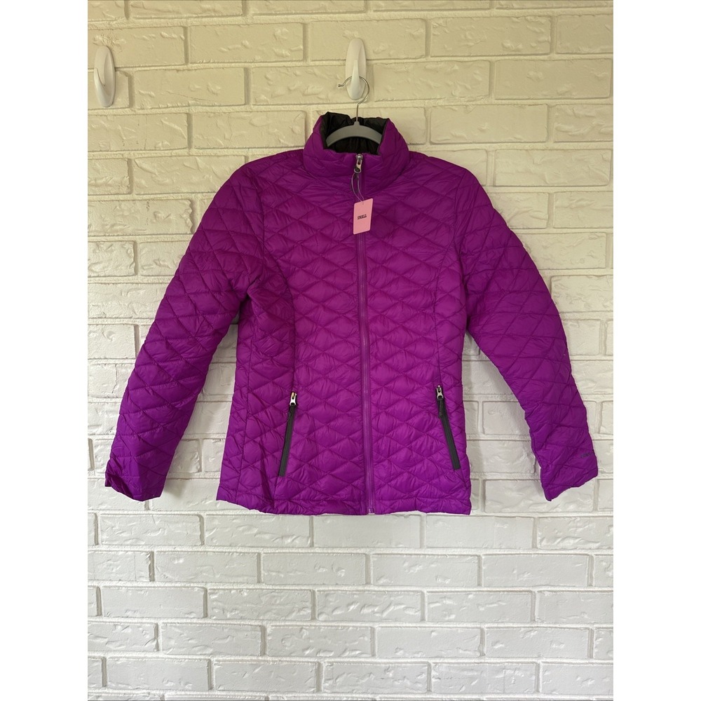 FREE COUNTRY Women's Puffer Packable Jacket Royal Purple Color Size S NWT